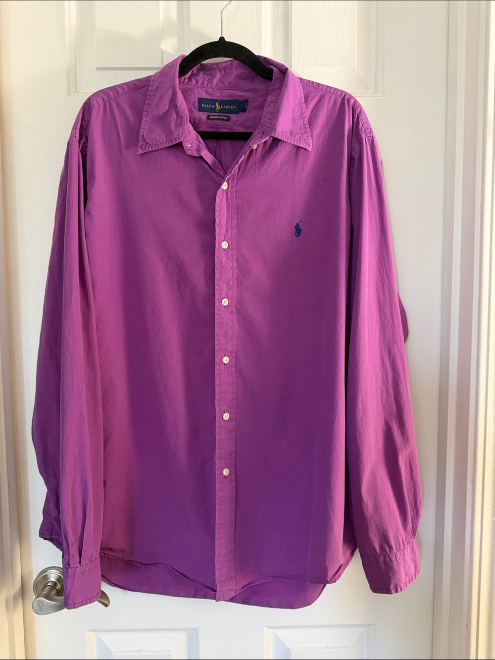Ralph Lauren Violet Bermuda poplin Button-Down Dress Shirt XL